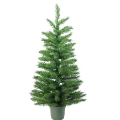 Northlight 3 And 3.5 Feet Tall>3' Potted Norway Spruce Medium Artificial Christmas Tree - Unlit