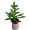 Northlight 2.5 Feet Tall And Smaller>1.3' Potted Pine Medium Artificial Tabletop Christmas Tree - Unlit