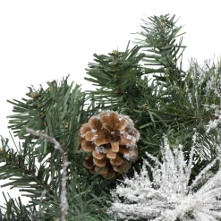 Unlit Swags*Northlight 26" Pre-Decorated Frosted Pinecone And Berry Artificial Christmas Swag, Unlit