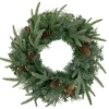 Specialty Wreaths*Northlight 24" Pre-Lit Artificial Mixed Pine And Pine Cone Christmas Wreath