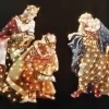 Nativities*Roman 48" Pre-Lit Brown And Blue Fontanini Three Kings Christmas Outdoor Decor
