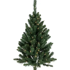 Northlight 3 And 3.5 Feet Tall>3' Pre-Lit Buffalo Fir Artificial Christmas Wall Or Door Tree, Clear Dura Lights