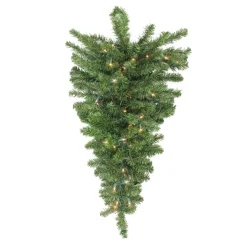 Pre-Lit Teardrops*Northlight 30" Pre-Lit Canadian Pine Artificial Christmas Teardrop Door Swag - Clear Lights