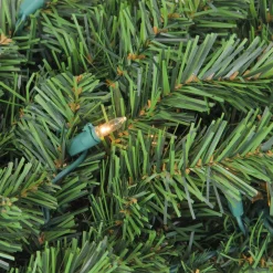 Pre-Lit Teardrops*Northlight 30" Pre-Lit Canadian Pine Artificial Christmas Teardrop Door Swag - Clear Lights