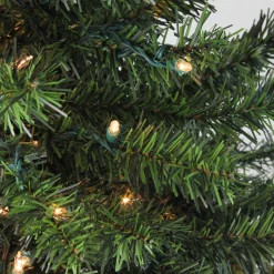 Northlight 4 And 4.5 Feet Tall>4' Pre-Lit Canadian Pine Medium Artificial Christmas Tree - Clear Lights