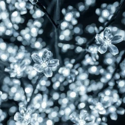 Hi-Line Gifts 8 And 8.5 Feet Tall>8' Pre-Lit Cherry Blossom Artificial Tree With Led Clear Floral Lights