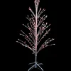 Northlight Yard Art Trees>4' Pre-Lit Christmas Cascade Twig Tree Outdoor Decoration - Multi Lights