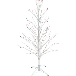 Northlight Yard Art Trees>4' Pre-Lit Christmas Cascade Twig Tree Outdoor Decoration - Multi Lights