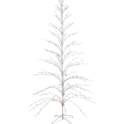 Northlight 9 And 9.5 Feet Tall>9' Pre-Lit Christmas Cascade Twig Tree Outdoor Yard Art Decoration - Multi-Color Lights