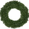 Pre-Lit Wreaths*Northlight 5' Pre-Lit Commercial Canadian Pine Artificial Christmas Wreath, Clear Lights