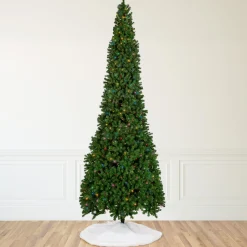 Northlight 15 Feet And Taller>16' Pre-Lit Commercial Pendleton Spruce Slim Artificial Christmas Tree, Multicolor Lights