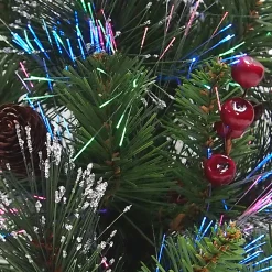 National Tree Company 2.5 Feet Tall And Smaller>2' Pre-Lit Crestwood Spruce Full Artificial Christmas Tree, Multicolor Led Lights