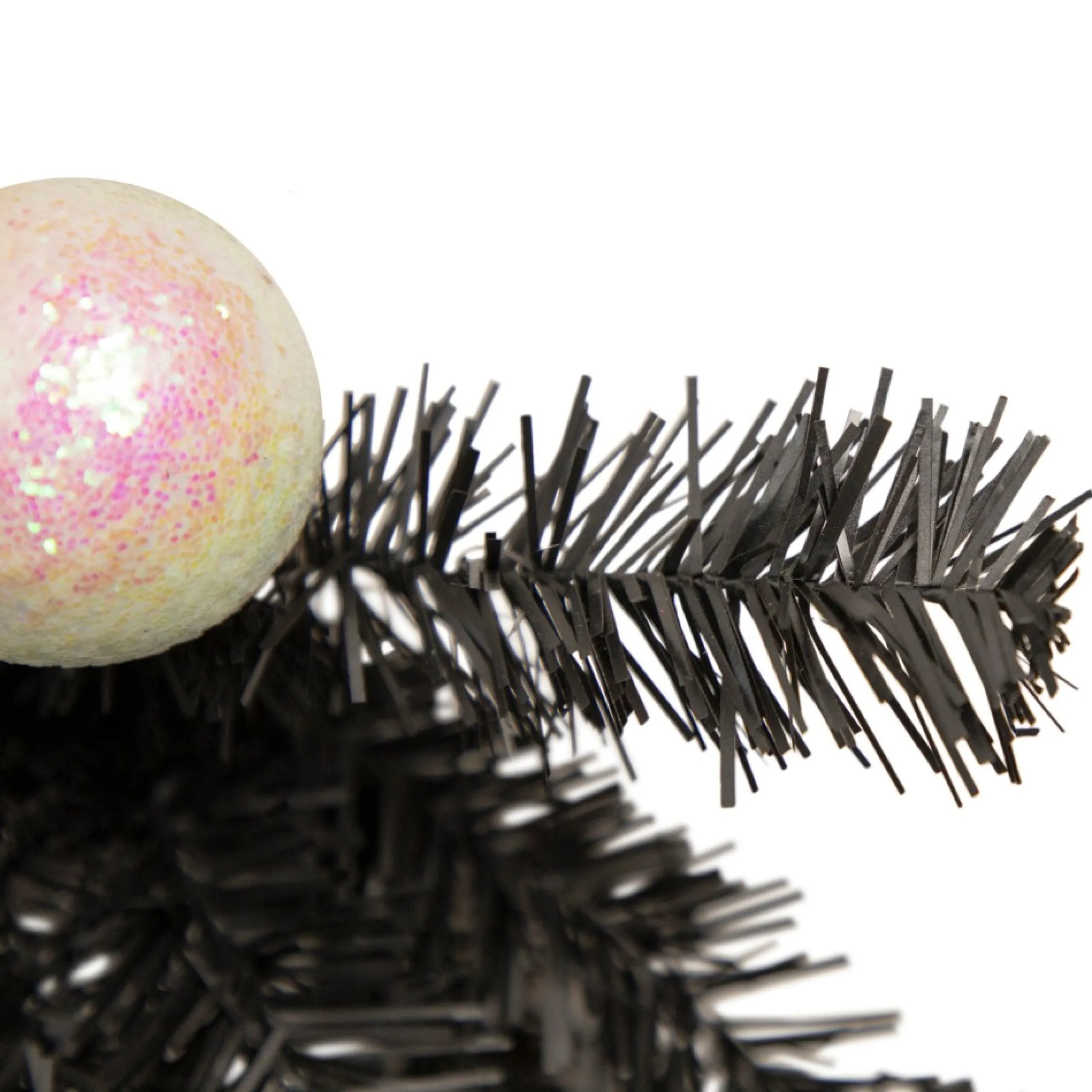 Pre-Lit Teardrops*Northlight 20" Pre-Lit Decorated Black Pine Artificial Teardrop Christmas Swag, Warm White Led Lights