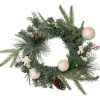 Specialty Wreaths*Northlight 16" Pre-Lit Decorated Mixed Pine And White Berries Artificial Christmas Wreath