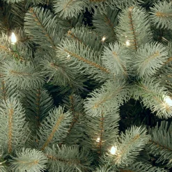 National Tree Company 4 And 4.5 Feet Tall>4.5' Pre-Lit Downswept Douglas Blue Fir Christmas Tree, Clear Lights