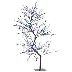 Hi-Line Gifts 5 And 5.5 Feet Tall>5.25' Pre-Lit Dual Control Cherry Blossom Artificial Tree With 336 Led Lights