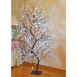 Hi-Line Gifts 5 And 5.5 Feet Tall>5.25' Pre-Lit Dual Control Cherry Blossom Artificial Tree With 336 Led Lights
