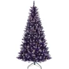 CC Christmas Decor Pre-Lit Traditional Trees>6.5 Pre-Lit Fashion Purple Artificial Christmas Tree With Clear Incandescent Lights