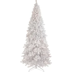 Northlight 9 And 9.5 Feet Tall>9' Pre-Lit Flocked Norway White Pine Artificial Christmas Tree, Warm White Led Lights