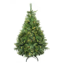 Northlight 4 And 4.5 Feet Tall>4.5' Pre-Lit Full Ashcroft Cashmere Pine Artificial Christmas Tree, Warm Clear Led Lights
