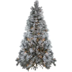 Northlight 7 And 7.5 Feet Tall>7.5' Pre-Lit Full Black Spruce Artificial Christmas Tree - Clear Led Lights