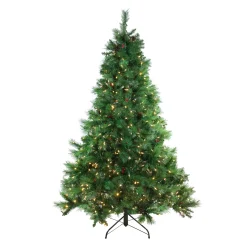 Northlight 7 And 7.5 Feet Tall>7.5' Pre-Lit Full Denali Mixed Pine Artificial Christmas Tree - Dual Led Lights