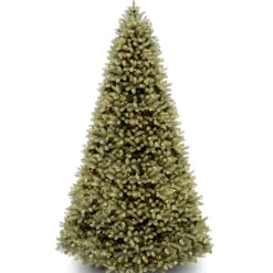 National Tree Company 9 And 9.5 Feet Tall>9' Pre-Lit Full Downswept Douglas Fir Artificial Christmas Tree, Clear Lights