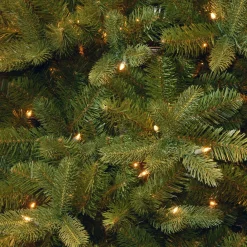 National Tree Company 9 And 9.5 Feet Tall>9' Pre-Lit Full Downswept Douglas Fir Artificial Christmas Tree, Clear Lights
