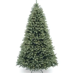 National Tree Company 6 And 6.5 Feet Tall>6.5' Pre-Lit Full Downswept Douglas Fir Artificial Christmas Tree, White Lights