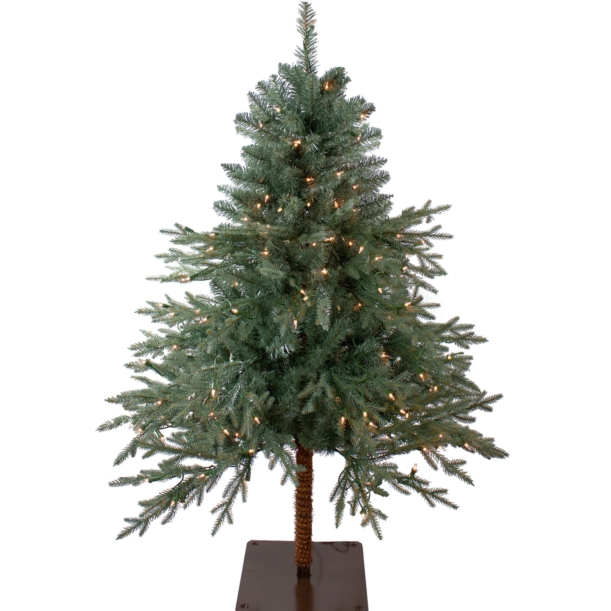 Northlight 4 And 4.5 Feet Tall>4.5' Pre-Lit Full Fairbanks Alpine Artificial Christmas Tree - Clear Lights