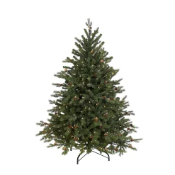 GKI/Bethlehem Lighting 4 And 4.5 Feet Tall>4.5' Pre-Lit Full Hunter Fir Artificial Christmas Tree - Clear Lights