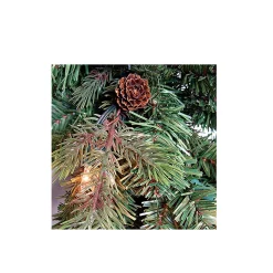 GKI/Bethlehem Lighting 4 And 4.5 Feet Tall>4.5' Pre-Lit Full Hunter Fir Artificial Christmas Tree - Clear Lights