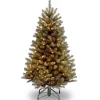 National Tree Company 5 And 5.5 Feet Tall>5' Pre-Lit Full North Valley Spruce Artificial Christmas Tree, Clear Lights
