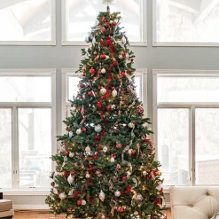 Northlight 9 And 9.5 Feet Tall>9' Pre-Lit Full Northern Pine Artificial Christmas Tree - Multicolor Lights