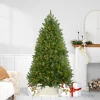 Northlight 6 And 6.5 Feet Tall>6.5' Pre-Lit Full Northern Pine Artificial Christmas Tree - Warm Clear Led Lights