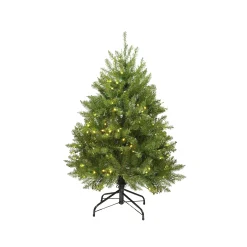 Northlight 4 And 4.5 Feet Tall>4' Pre-Lit Full Northern Pine Artificial Christmas Tree - Warm Clear Led Lights