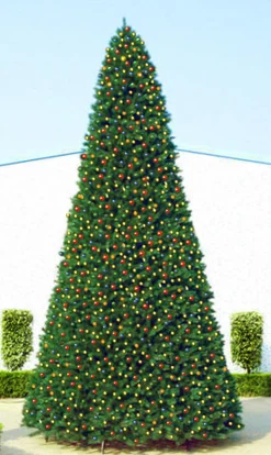 Northlight 15 Feet And Taller>24' Pre-Lit Giant Everest Fir Commercial Christmas Tower Tree - Multicolor C7 Led Lights