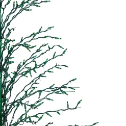 Northlight Yard Art Trees>6' Pre-Lit Green Cascade Twig Tree Christmas Outdoor Decor - Green Lights