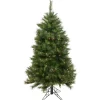 Northlight 5 And 5.5 Feet Tall>5' Pre-Lit Green Medium Beaver Pine Artificial Christmas Tree, Clear Lights
