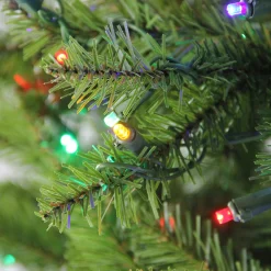 Northlight 9 And 9.5 Feet Tall>9' Pre-Lit Green Medium Northern Pine Artificial Christmas Tree - Multicolor Led Lights