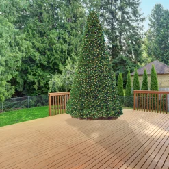 Northlight 15 Feet And Taller>15' Pre-Lit Green Pencil Pine Artificial Christmas Tree - Clear Lights