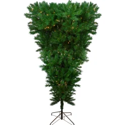 Northlight 7 And 7.5 Feet Tall>7' Pre-Lit Green Sugar Pine Upside Down Artificial Christmas Tree - Clear Lights