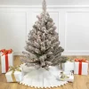 Northlight 3 And 3.5 Feet Tall>3' Pre-Lit Heavily Flocked Madison Pine Medium Artificial Christmas Tree, Clear Lights