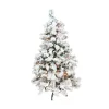 Northlight 9 And 9.5 Feet Tall>9' Pre-Lit Heavily Flocked Pine Medium Artificial Christmas Tree - Clear Lights