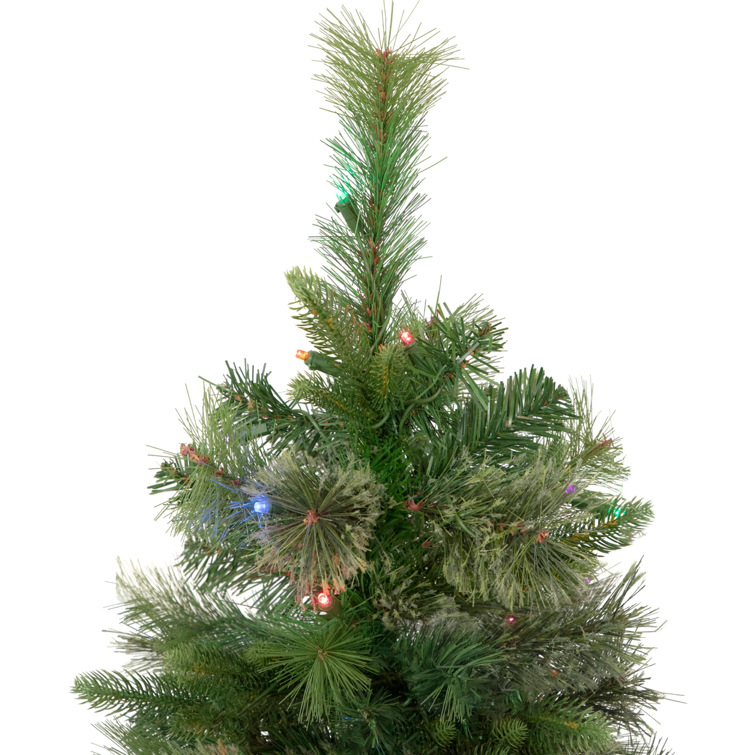 Northlight 3 And 3.5 Feet Tall>3' Pre-Lit Kingston Cashmere Pine Full Artificial Christmas Tree, Multi Led Lights