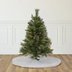 Northlight 3 And 3.5 Feet Tall>3' Pre-Lit Kingston Cashmere Pine Full Artificial Christmas Tree, Multi Lights