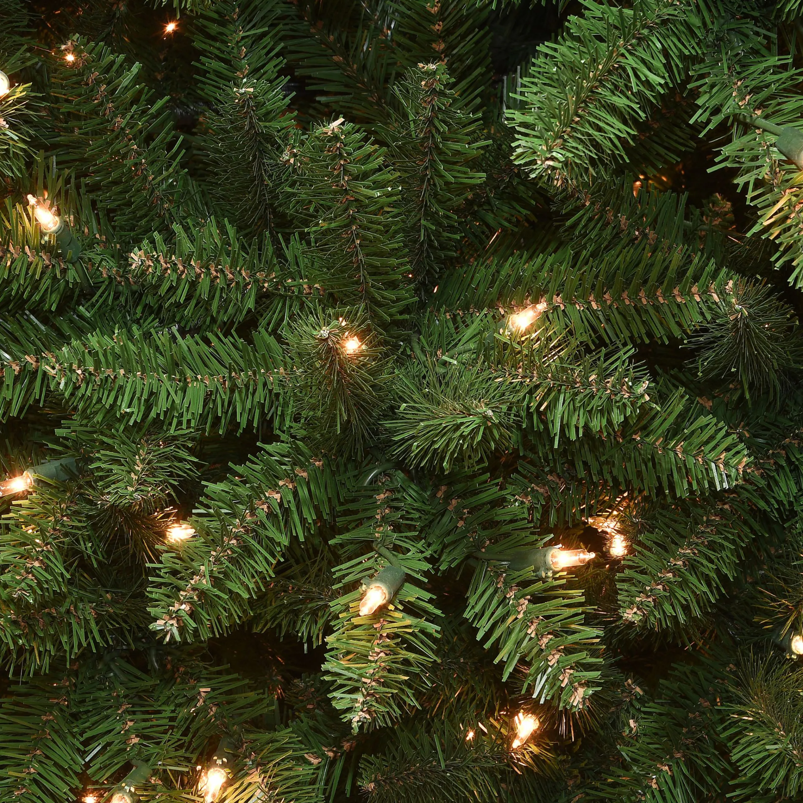 National Tree Company 7 And 7.5 Feet Tall>7.5' Pre-Lit Kingswood Fir Slim Artificial Christmas Tree, Clear Lights