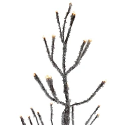 Northlight Yard Art Trees>6' Pre-Lit Led Brown Artificial Christmas Tree With Icicle Lights- Clear Lights