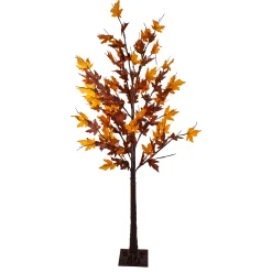 Northlight 6' Pre-Lit Led Brown Maple Artificial Christmas Tree- Clear Lights