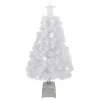 Northlight Fiber Optic Trees>3' Pre-Lit Led Color Changing White Fiber Optic Artificial Christmas Tree